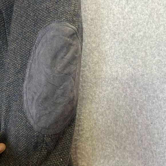 Pendleton mens blazer jacket size 42 elbow patch dark grey business corpcore - Picture 3 of 14